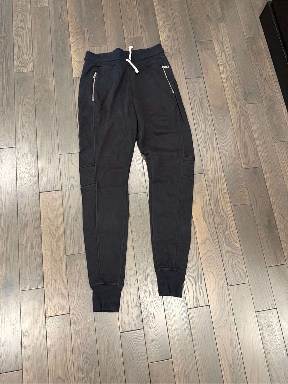 John Elliott Black Zip Jogger Sweatpants